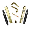 Andersen Anvers Style (Double Active) Exterior Hardware Set in Bright Brass - Half Kit | WindowParts.com.