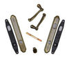 Andersen Whitmore Style (Double Active) Exterior Hardware Set in Antique Brass - Half Kit | WindowParts.com.