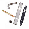 Andersen Anvers Style (Single Active) Exterior Hardware Set in Satin Nickel - Left Hand - Half Kit | WindowParts.com.