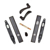 Andersen Yuma Style (Double Active) Exterior Hardware Set in Distressed Bronze - Half Kit | WindowParts.com.