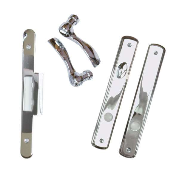 Andersen Newbury Style (Double Active) Interior Hardware Set in Chrome - Half Kit | WindowParts.com.
