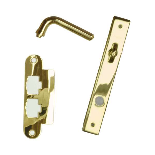 Andersen Anvers Style (Single Active) Interior Hardware Set in Bright Brass - Left Hand - Half Kit | WindowParts.com.