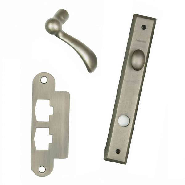 Andersen Yuma Style (Single Active) Interior Hardware Set in Distressed Nickel - Left Hand - Half Kit | WindowParts.com.