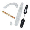 Andersen Tribeca Style (Single Active) Exterior Hardware Set in White - Right Hand - Half Kit | WindowParts.com.