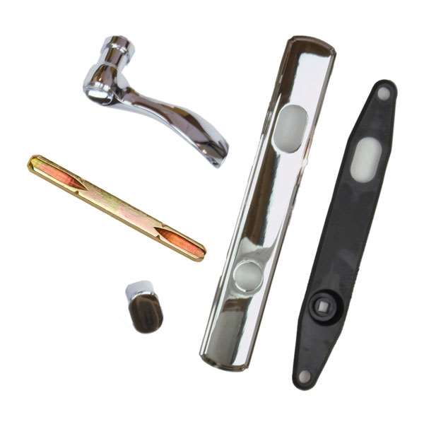 Andersen Newbury Style (Single Active) Exterior Hardware Set in Chrome - Right Hand - Half Kit | WindowParts.com.