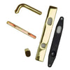 Andersen Anvers Style (Single Active) Exterior Hardware Set in Bright Brass - Right Hand - Half Kit | WindowParts.com.