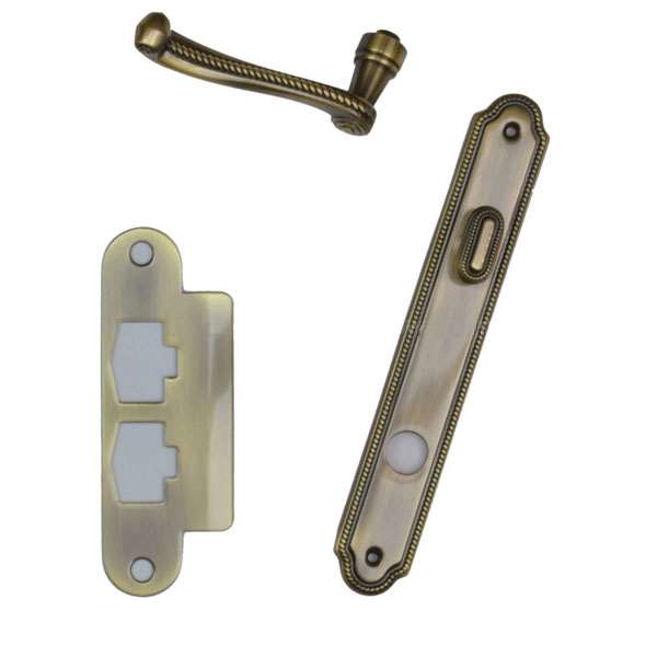 Andersen Whitmore Style (Single Active) Interior Hardware Set in Antique Brass - Right Hand - Half Kit | WindowParts.com.