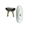 Andersen Tribeca Style - Exterior Keyed Lock with Keys (Left Hand)  in Stone | WindowParts.com.