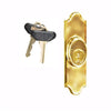 Andersen Covington Style - Exterior Keyed Lock with Keys (Right Hand) in Bright Brass | WindowParts.com.