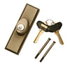 Andersen Yuma Style - Exterior Keyed Lock with Keys (Left Hand) in Distressed Nickel | WindowParts.com.