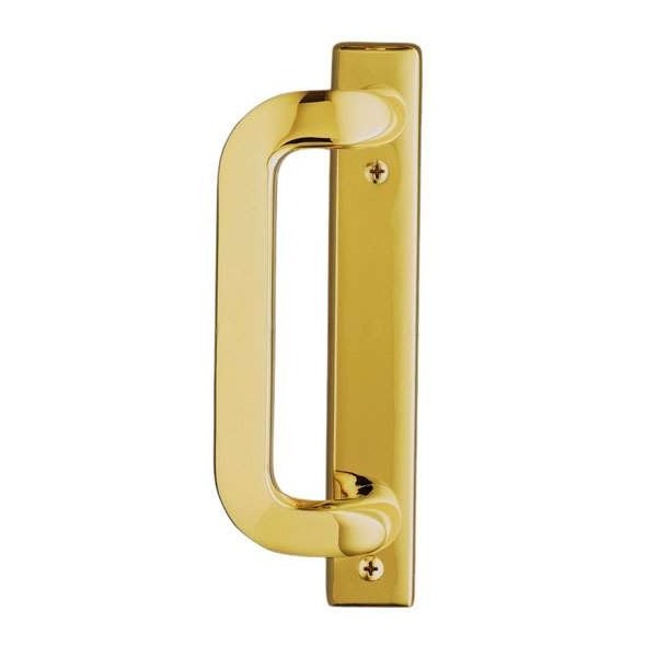 Andersen Anvers Style Handle (Left Hand Interior or Right Hand Exterior) in Bright Brass Finish | WindowParts.com.
