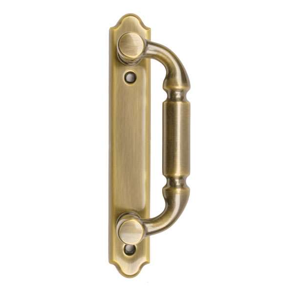 Andersen Covington Style Handle (Right Hand Interior or Left Hand Exterior) in Antique Brass Finish | WindowParts.com.