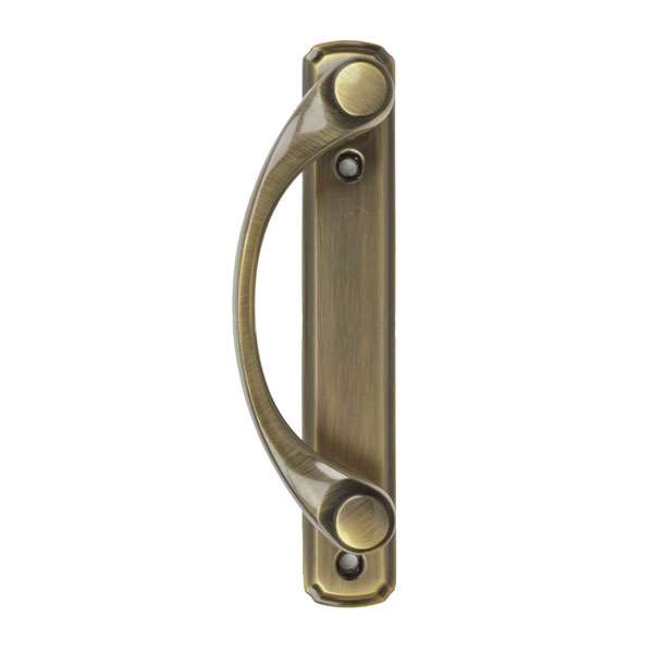 Andersen Newbury Style Handle (Left Hand Interior or Right Hand Exterior) in Antique Brass Finish | WindowParts.com.