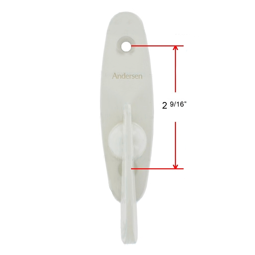 Andersen Tribeca Style Gliding Door Thumb Latch in White Color | WindowParts.com.