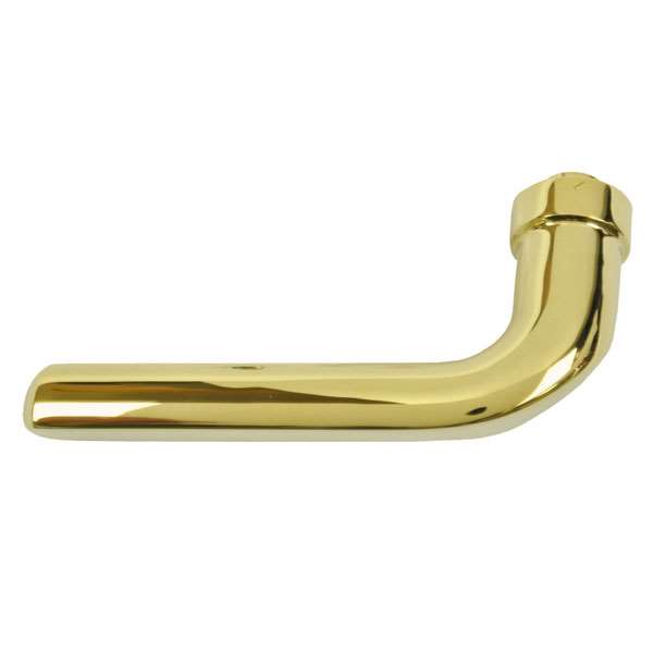 Andersen Anvers Style Lever Handle (Left Hand) in Bright Brass | WindowParts.com.