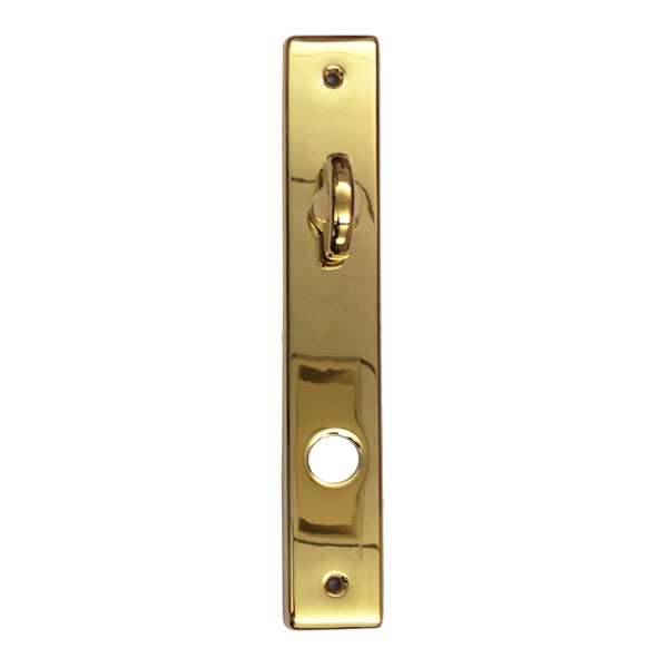 Andersen Anvers Style (Active-Panel) Interior Escutcheon Plate in Bright Brass finish | WindowParts.com.