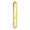Andersen Covington Style (Active-Panel) Exterior Escutcheon Plate in Bright Brass finish | WindowParts.com.