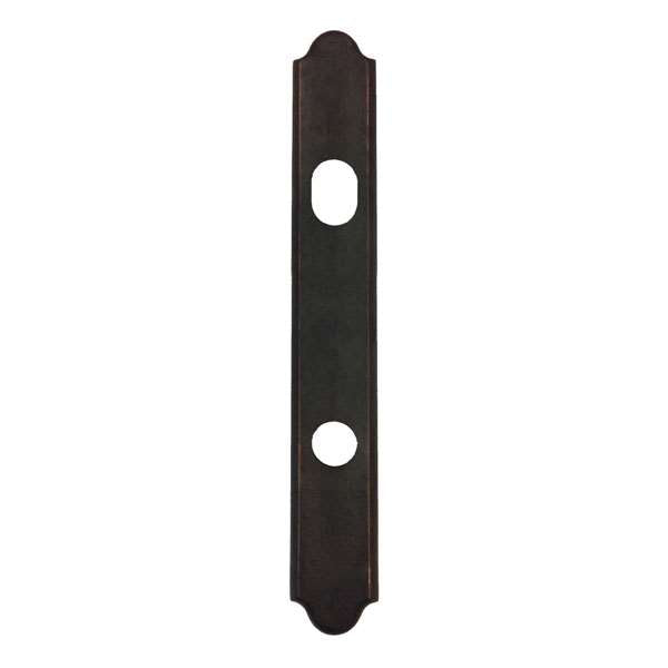 Andersen Encino Style (Active-Panel) Exterior Escutcheon Plate in Distressed Bronze finish | WindowParts.com.