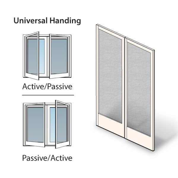 Andersen Frenchwood Hinged Patio Door Double Insect Screen Kit FWH54611 A/P in White | WindowParts.com.