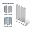 Andersen Frenchwood Hinged Patio Door Double Insect Screen Kit FWH54611 A/P in White | WindowParts.com.