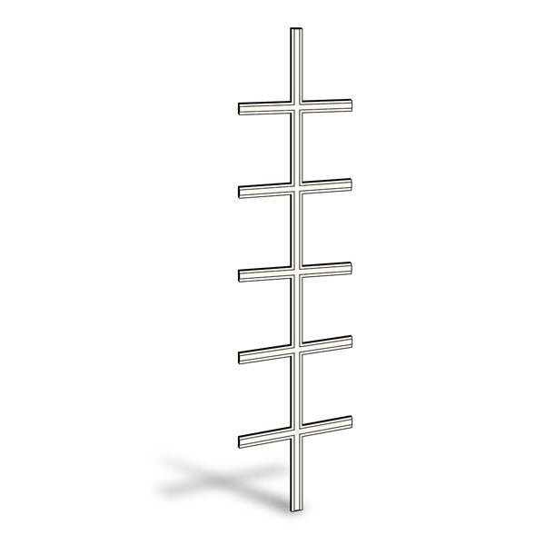 Andersen 2180 Frenchwood Hinged Colonial Grille 7/8" White Exterior Oak Interior | WindowParts.com.
