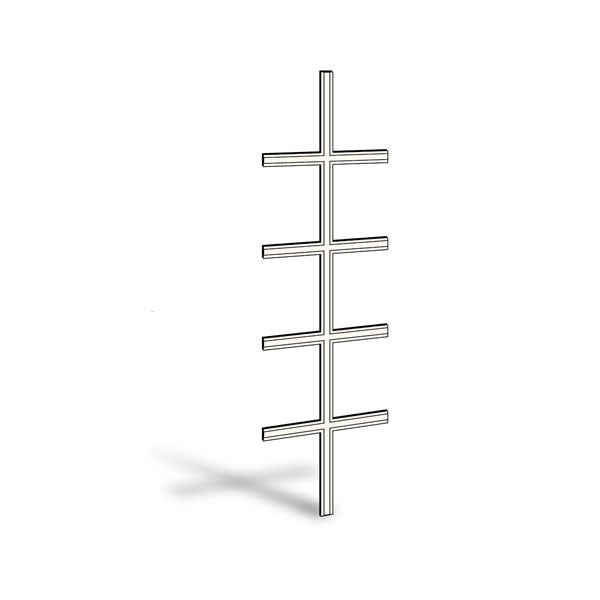 Andersen 2168 Frenchwood Hinged Colonial Grille 7/8" White Exterior White Interior | WindowParts.com.