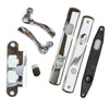 Andersen Newbury Style (Single Active) Hinged Patio Door Hardware Set in Polished Chrome | WindowParts.com.
