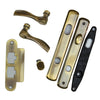 Andersen Newbury Style (Single Active) Hinged Patio Door Hardware Set in Antique Brass | WindowParts.com.