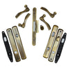 Andersen Newbury Style (Double Active) Hinged Door Hardware Set in Antique Brass | WindowParts.com.