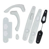 Andersen Tribeca Style (Single Active) Hinged Door Hardware Set in White | WindowParts.com.