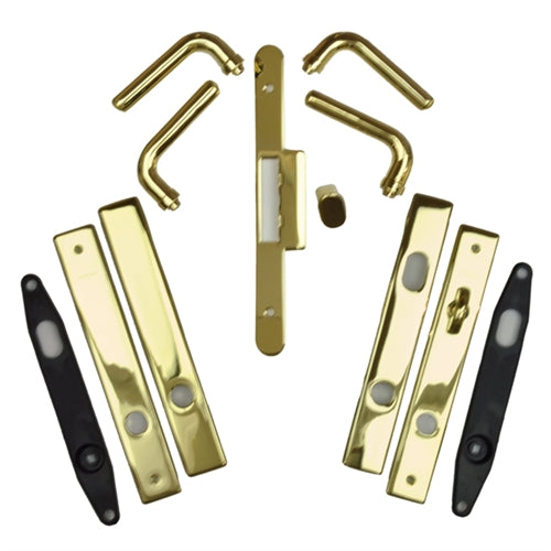 Andersen Anvers Style (Double Active) Hinged Door Hardware Set in Bright Brass | WindowParts.com.