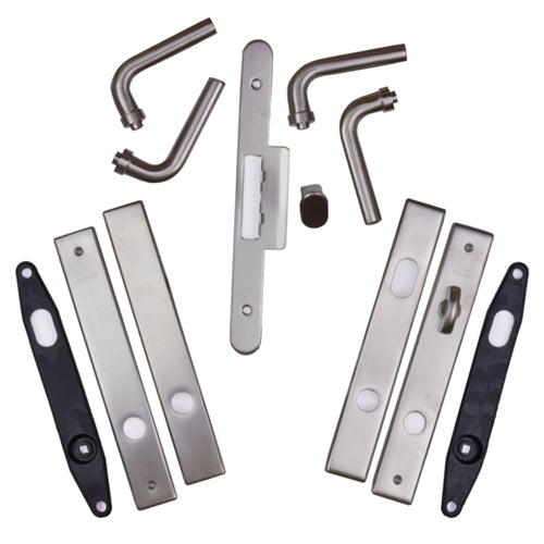 Andersen Anvers Style (Double Active) Hinged Door Hardware Set in Satin Nickel | WindowParts.com.