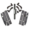 Andersen Yuma Style (Double Active) Hinged Door Hardware Set in Distressed Bronze | WindowParts.com.