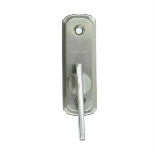 Andersen Newbury Style Gliding Door Thumb Latch in Satin Nickel | WindowParts.com.