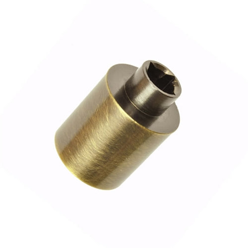 Andersen Hinged Door Handle Extender in Antique Brass (1999 to Present) | WindowParts.com.