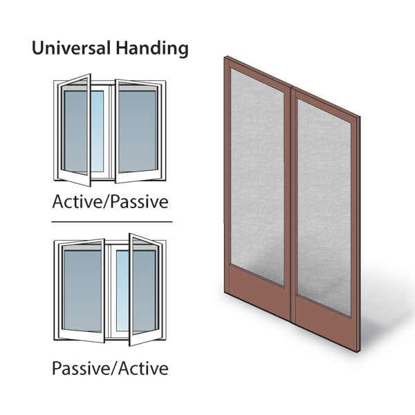 Andersen Hinged Patio Door Double Screen FWH4168 Terratone 2666036