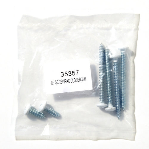 Andersen Storm Door Closer Screw Pack in White Color | WindowParts.com.