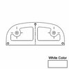 Andersen Sash Lock Shim in White (2002 to Present) | WindowParts.com.