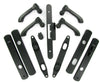 Andersen Albany Style (Double Active) Hinged Door Hardware Set in Black | WindowParts.com.