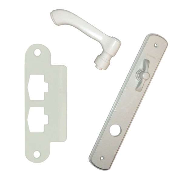 Andersen Albany Style (Single Active) Interior Hardware Set in White - Left Hand - Half Kit | WindowParts.com.