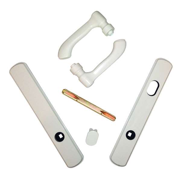 Andersen Albany Style (Double Active) Exterior Hardware Set in White - Half Kit | WindowParts.com.