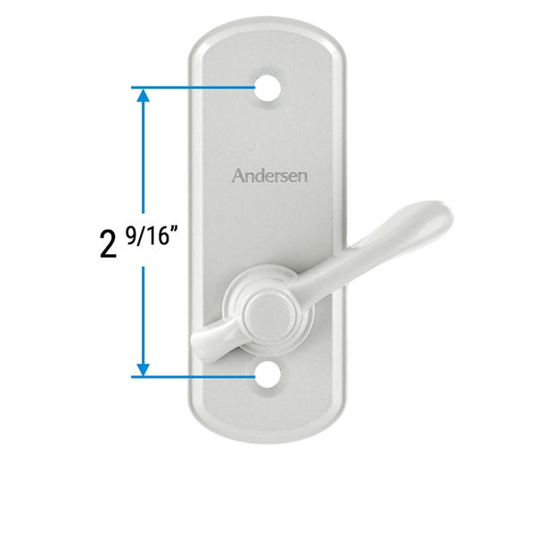 Andersen Albany Style Gliding Door Thumb Latch in White Color