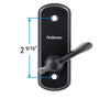 Andersen Albany Style Gliding Door Thumb Latch in Black Color | WindowParts.com.