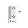 Andersen 1 3/32" Frenchwood Hinged Extension Jamb Strike Plate Extender