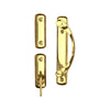Andersen Newbury 2-Panel Gliding Door Interior Hardware Set in Bright Brass (Half-Kit)
