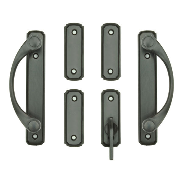 Andersen Newbury 4-Panel Gliding Door Interior Hardware Set in Oil Rubbed Bronze (Half-Kit)