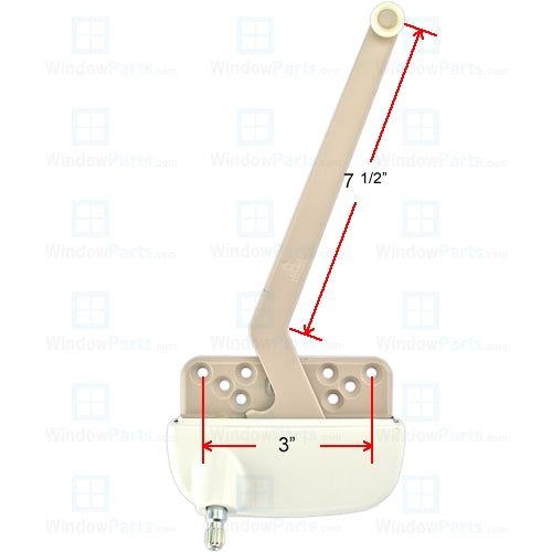 Truth Hardware "Ellipse" Single Arm 9-1/2" Operator (Right Hand) | WindowParts.com.