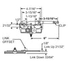 Truth Hardware "Entrygard" Dyad Split Arm Operator (Left Hand) | WindowParts.com.