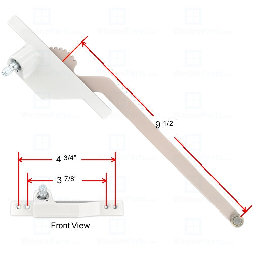 Truth Hardware Front Mount Single Arm 9-1/2" Operator (Left Hand) | WindowParts.com.