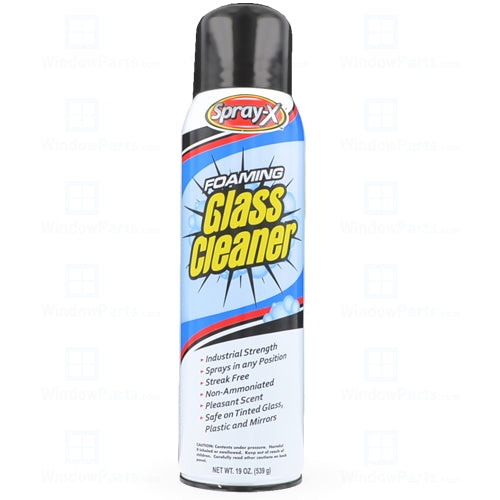 Spray-X Foaming Professional Glass Cleaner - 19oz Can | WindowParts.com.